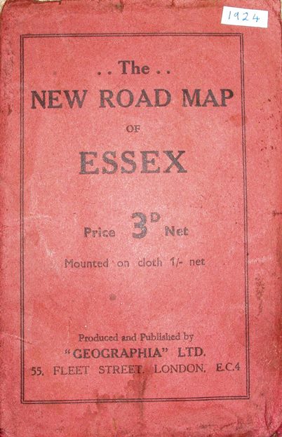 Geographia New Road Map of Essex, 1924 cover